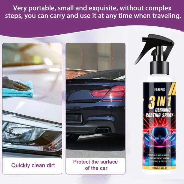 Two-Pack 3-in-1 Car Protection Coating Agent