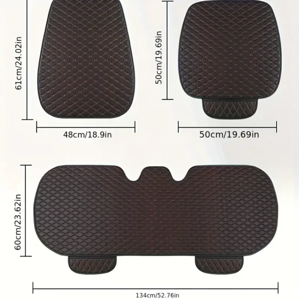 Luxurious Linen Diamond Car Seat Covers